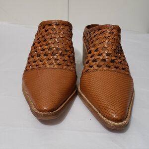 ROWLEE Brand New Day Brown Woven Women's 7 Braided Mule